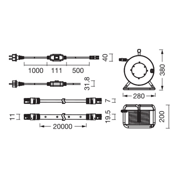 Osram Flex Lichtslang | Bouwverlichting | 4000K | 20 meter | IP65 | 9700 lumen LOS02741 - 6