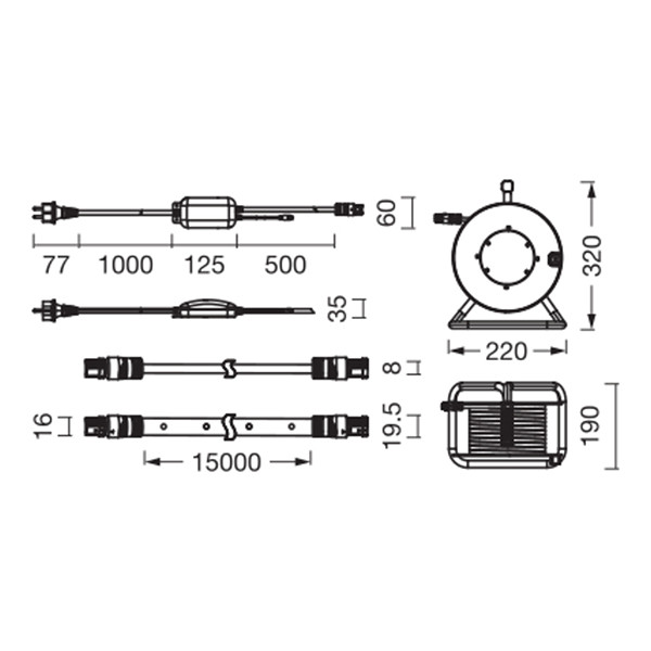Osram Flex Lichtslang | Bouwverlichting | RGB | 15 meter | IP65 | 9700 lumen LOS02743 - 6