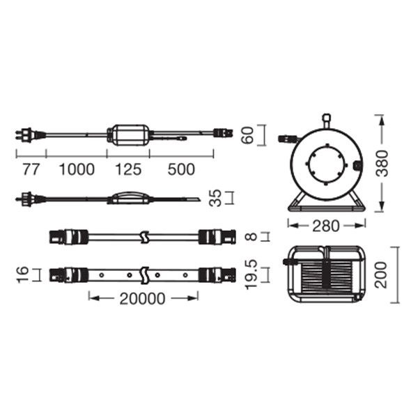 Osram Flex Lichtslang | Bouwverlichting | RGB | 20 meter | IP65 | 9700 lumen LOS02745 - 6