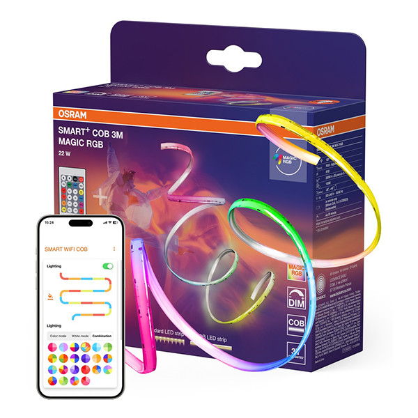 Osram Flex Smart Led strip | Wifi | COB | Dimbaar | RGB MAGIC | 3 meter LOS02751 - 1