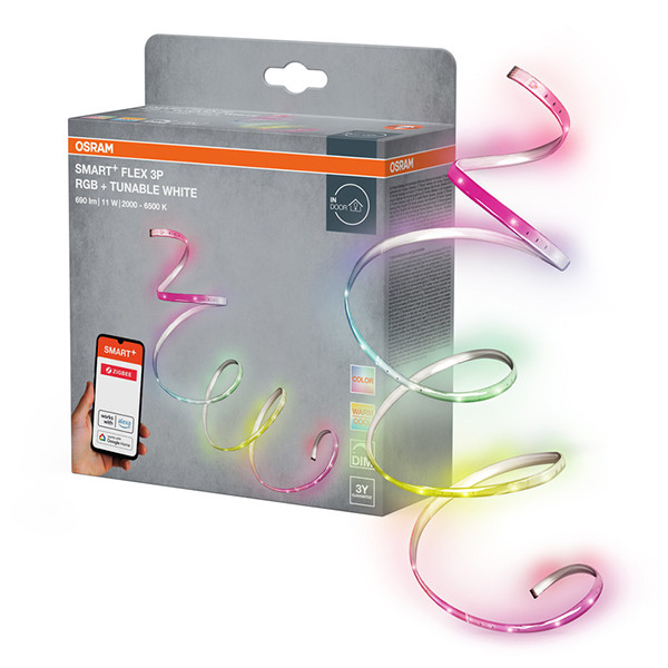 Osram Flex Smart Led strip | Zigbee | SMD | Dimbaar | RGB + 2000K-6500K | 1.8 meter LOS02759 - 1