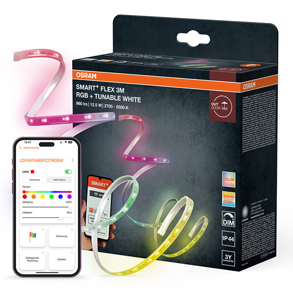 Osram Flex Smart Outdoor Led strip | Wifi | SMD | Dimbaar | RGB MAGIC + CCT | IP44 | 3 meter LOS02757 - 1