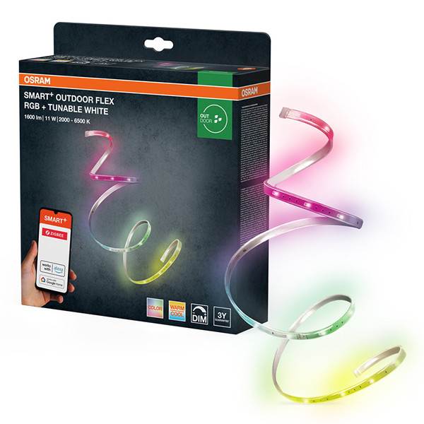 Osram Flex Smart Outdoor Led strip | Zigbee | SMD | Dimbaar | RGB + 2000K-6500K | IP65 | 5 meter LOS02760 - 1