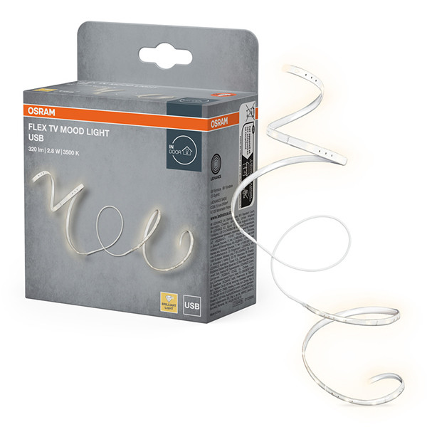 Osram Flex TV Mood Light Led strip | USB | Verbindingskabel | SMD | 3500K | 1.5 meter LOS02735 - 1