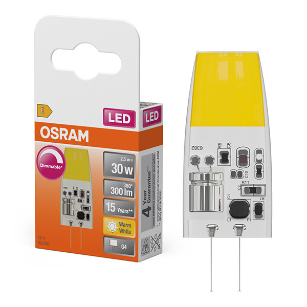 Osram G4 LED capsule | COB | 2700K | Dimbaar | 2.5W (30W) LOS02503 - 1