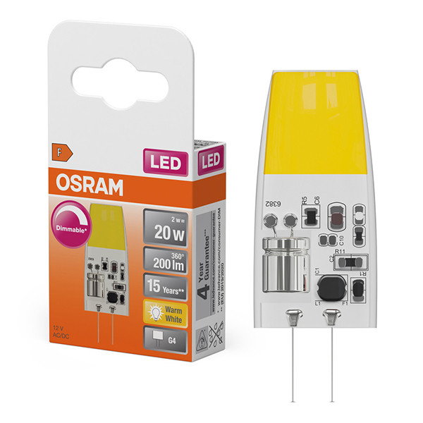 Osram G4 LED capsule | COB | 2700K | Dimbaar | 2W (20W) LOS02501 - 1