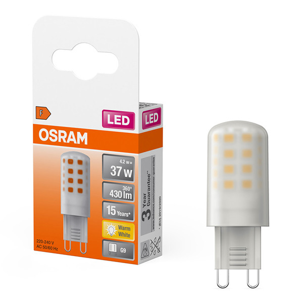 Osram G9 LED capsule | SMD | Mat | 2700K | 4.2W (37W)  LOS01393 - 1