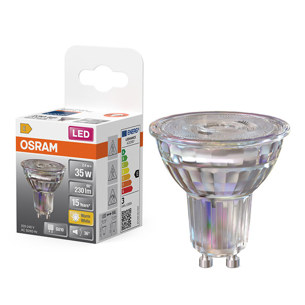 Osram GU10 LED spot | 3000K | 2.4W (35W) LOS02469 - 1