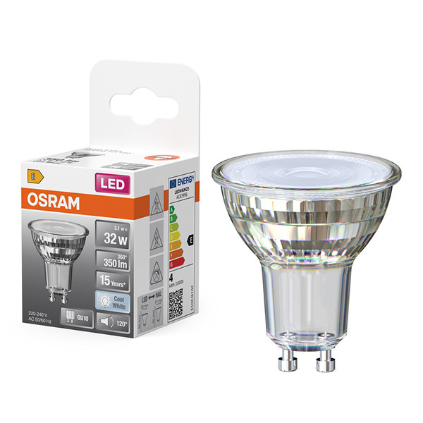 Osram GU10 LED spot | 4000K | 120° | 3.1W (32W) LOS02477 - 1