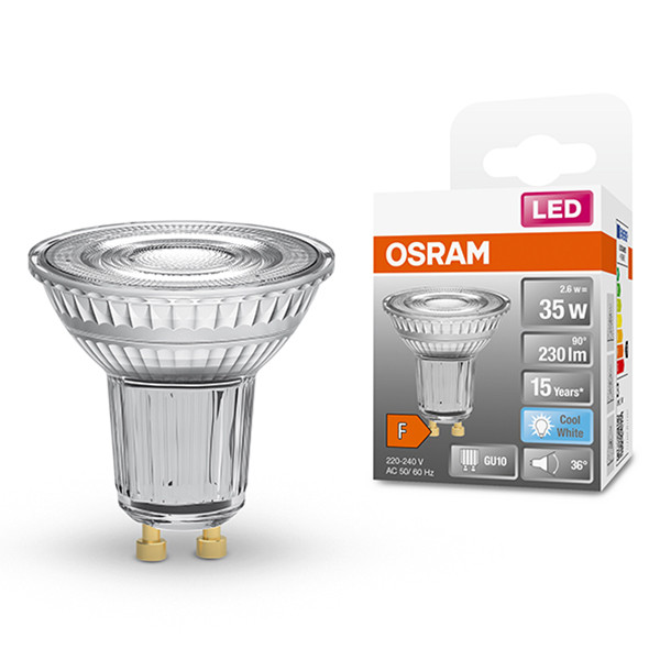 Osram GU10 LED spot | 4000K | 2.6W (35W)  LOS00280 - 1