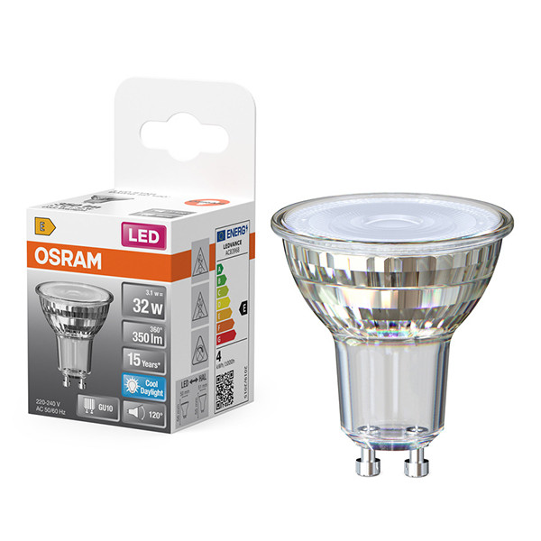Osram GU10 LED spot | 6500K | 120° | 3.1W (32W) LOS02473 - 1
