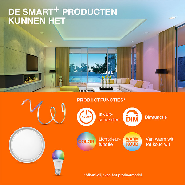 Osram GU10 Smart led | RGB + 2700-6500K | 100° | Zigbee | 4.9W (28W) LOS02212 - 4