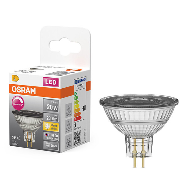 Osram GU5.3 LED spot | 2700K | Dimbaar | 2.2W (20W) LOS01929 - 1