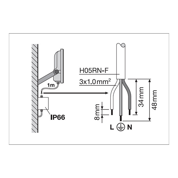 Osram LED Breedstraler 17W | 3000-4000K | 2270 lumen | IP65 | Zwart LOS02333 - 5