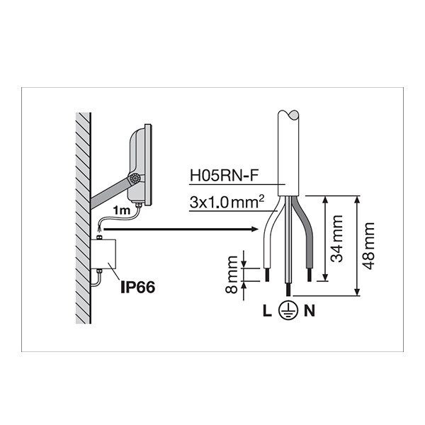 Osram LED Breedstraler 9.5W | 3000-4000K | 1220 lumen | IP65 | Zwart LOS02332 - 5
