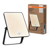 Osram LED Breedstraler met sensor | Beweging & schemer | 3000K | 1600 lumen | Zwart | 20W LOS02063