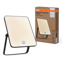 Osram LED Breedstraler met sensor | Beweging & schemer | 3000K | 2550 lumen | Zwart | 30W LOS02065