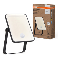 Osram LED Breedstraler met sensor | Beweging & schemer | 4000K | 900 lumen | IP65 | Zwart | 10W LOS02061