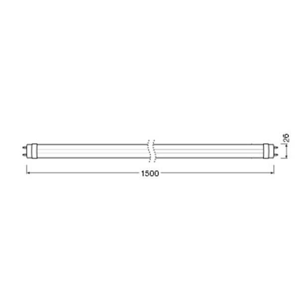 Osram LED TL buis 150 cm | 6500K (865) | 3500 lumen | T8 (G13) | 25.9W (58W) LOS02720 - 2