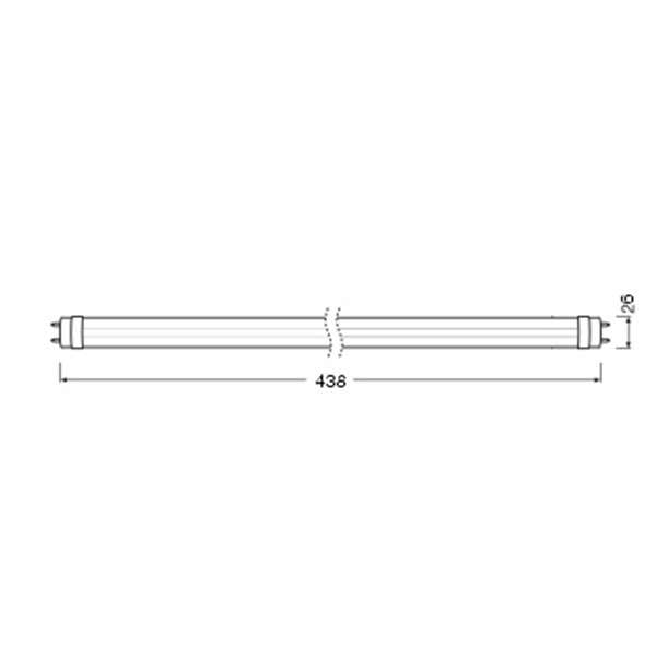 Osram LED TL buis 45 cm | 3000K (830) | 585 lumen | T8 (G13) | 4.8W (15W) LOS02680 - 2