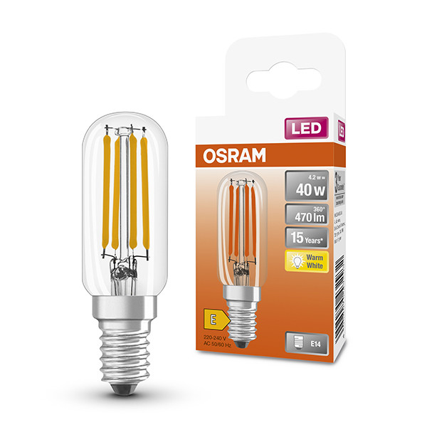 Osram LED lamp E14 | Buis T26 | Filament | Helder | 2700K | 4.2W (40W)  LOS00358 - 1