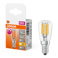 Osram LED lamp E14 | Buislamp T26 | Filament | Helder | 2700K | Dimbaar | 2.8W (25W)  LOS01787