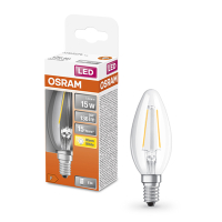 Osram LED lamp E14 | Kaars B35 | Filament | 2700K | 1.5W (15W) LOS00142