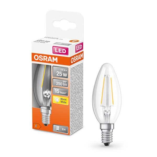 Osram LED lamp E14 | Kaars B35 | Filament | Helder | 2700K | 2.5W (25W)  LOS00144 - 1