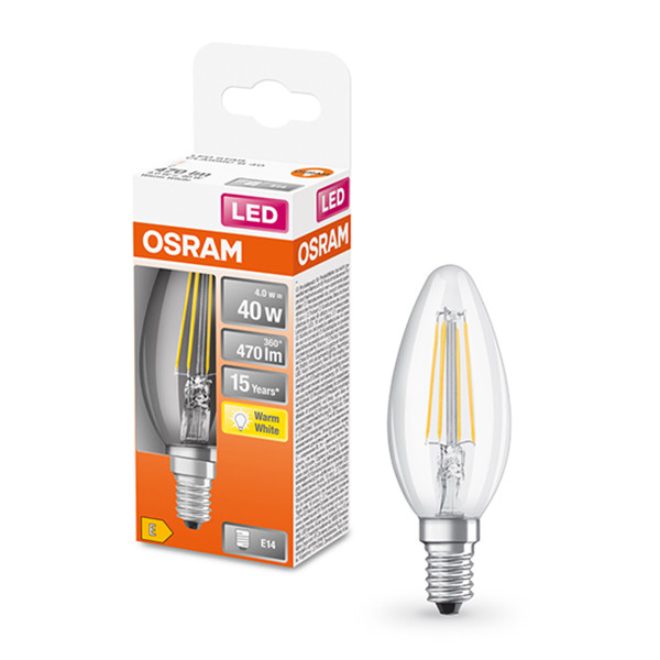 Osram LED lamp E14 | Kaars B35 | Filament | Helder | 2700K | 4W (40W)  LOS00146 - 1