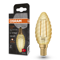 Osram LED lamp E14 | Kaars B35 | Filament | Vintage 1906 | Goud | 2400K | 1.5W (12W)  LOS01481