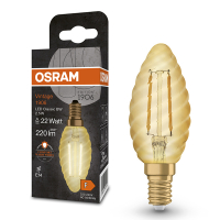 Osram LED lamp E14 | Kaars B35 | Filament | Vintage 1906 | Goud | 2400K | 2.5W (22W)  LOS01483