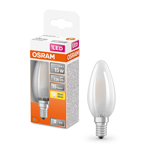 Osram LED lamp E14 | Kaars B35 | Mat | 2700K | 1.5W (15W)  LOS00148 - 1
