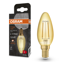 Osram LED lamp E14 | Kaars B35 | Vintage 1906 | Filament | Goud | 2400K | 1.5W (12W)  LOS01471