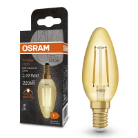 Osram LED lamp E14 | Kaars B35 | Vintage 1906 | Filament | Goud | 2400K | 2.5W (22W)  LOS01473