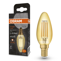 Osram LED lamp E14 | Kaars B35 | Vintage 1906 | Filament | Goud | 2400K | 4W (35W)  LOS01475