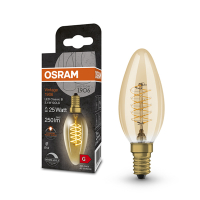 Osram LED lamp E14 | Kaars B35 | Vintage 1906 Spiral | Goud | 2200K | Dimbaar | 3.4W (25W)  LOS00483