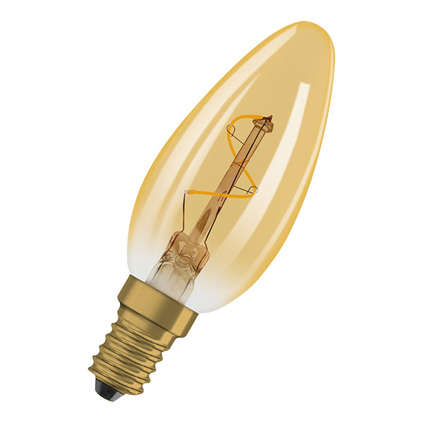 Osram LED lamp E14 | Kaars B40 | Vintage 1906 | Filament | Goud | 2200K | 1.8W (0W) LOS02571 - 2