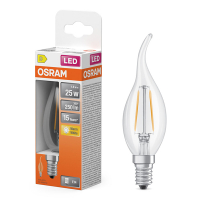 Osram LED lamp E14 | Kaars BA35 | Filament | Helder | 2700K | 1.8W (25W) LOS02138