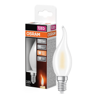 Osram LED lamp E14 | Kaars BA35 | Mat | 1800K | 1W LOS02439