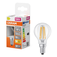 Osram LED lamp E14 | Kogel P45 | Filament | Helder | 2700K | 3.4W (40W) LOS01895