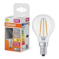 Osram LED lamp E14 | Kogel P45 | Filament | Helder | 2700K | Dimbaar | 1.8W (25W) LOS01869