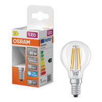 Osram LED lamp E14 | Kogel P45 | Filament | Helder | 6500K | 3.4W (40W) LOS02170