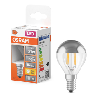 Osram LED lamp E14 | Kogel P45 | Filament | Kopspiegel | Zilver | 2700K | 4W (31W)  LOS01691