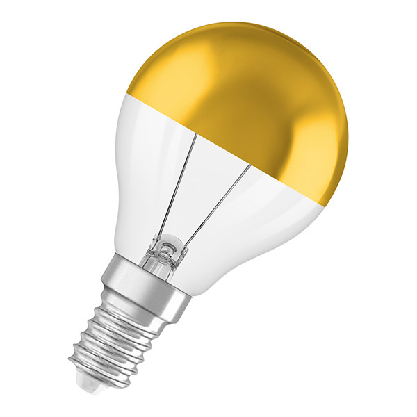 Osram LED lamp E14 | Kogel P45 | Kopspiegel | Goud | 2700K | Dimbaar | 3.4W (35W) LOS02413 - 2