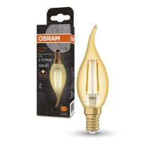 Osram LED lamp E14 | Sierkaars BA35 | Filament | Vintage 1906 | Goud | 2400K | 2.5W (22W)  LOS01479