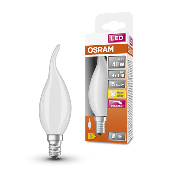 Osram LED lamp E14 | Sierkaars BA35 | Mat | Dimbaar | 2700K | 4W (40W)  LOS00136 - 1