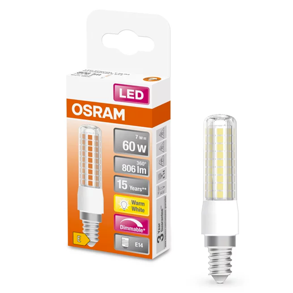 Osram LED lamp E14 | Special T Slim | 2700K | Dimbaar | 7W (60W)  LOS00447 - 1