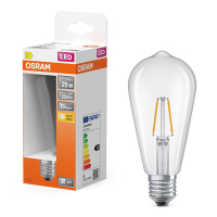 Osram LED lamp E27 | Edison ST64 | Filament | Helder | 2700K | 1.8W (25W) LOS01907