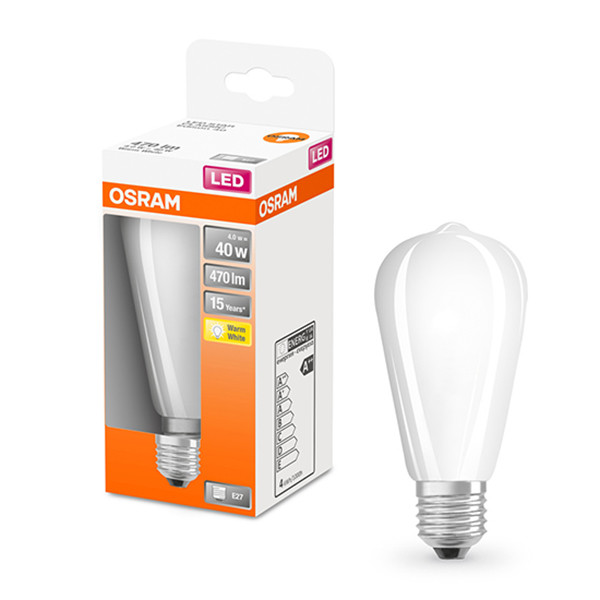 Osram LED lamp E27 | Edison ST64 | Mat | 2700K | 4W (40W)  LOS00214 - 1