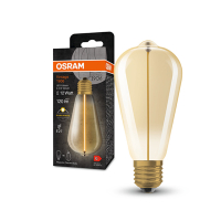 Osram LED lamp E27 | Edison ST64 | Vintage 1906 Magnetic | Goud | 2700K | 2.2W (12W)  LOS00533